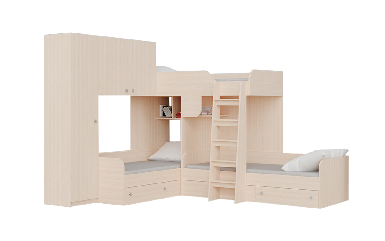 фото: Детская Кровать РВ-Мебель Трио 1